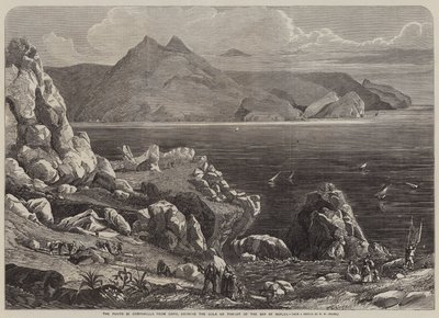 Der Punto di Campanella, von Capri aus, zeigt die Gola oder Kehle der Bucht von Neapel von William Wood Deane